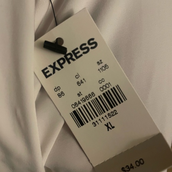 Express Body Contour Compression Silky Square Neck Thong Bodysuit - Picture 3 of 3